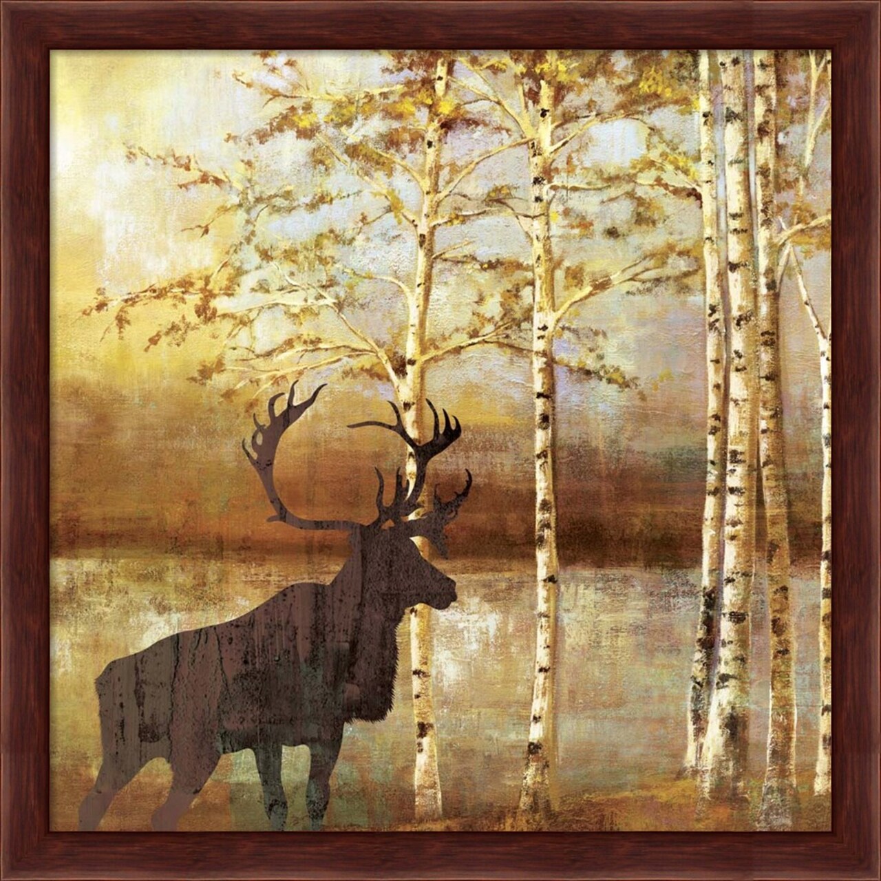 Walking Face by Posters International Studio 13" x 13" Framed Wall Art